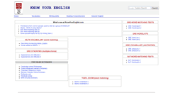 Desktop Screenshot of knowyourenglish.com