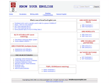 Tablet Screenshot of knowyourenglish.com